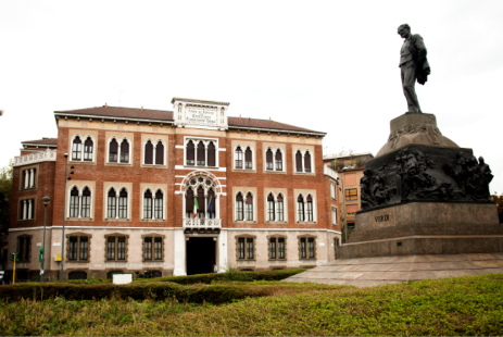 Casa Verdi vista da Piazza Buonarroti